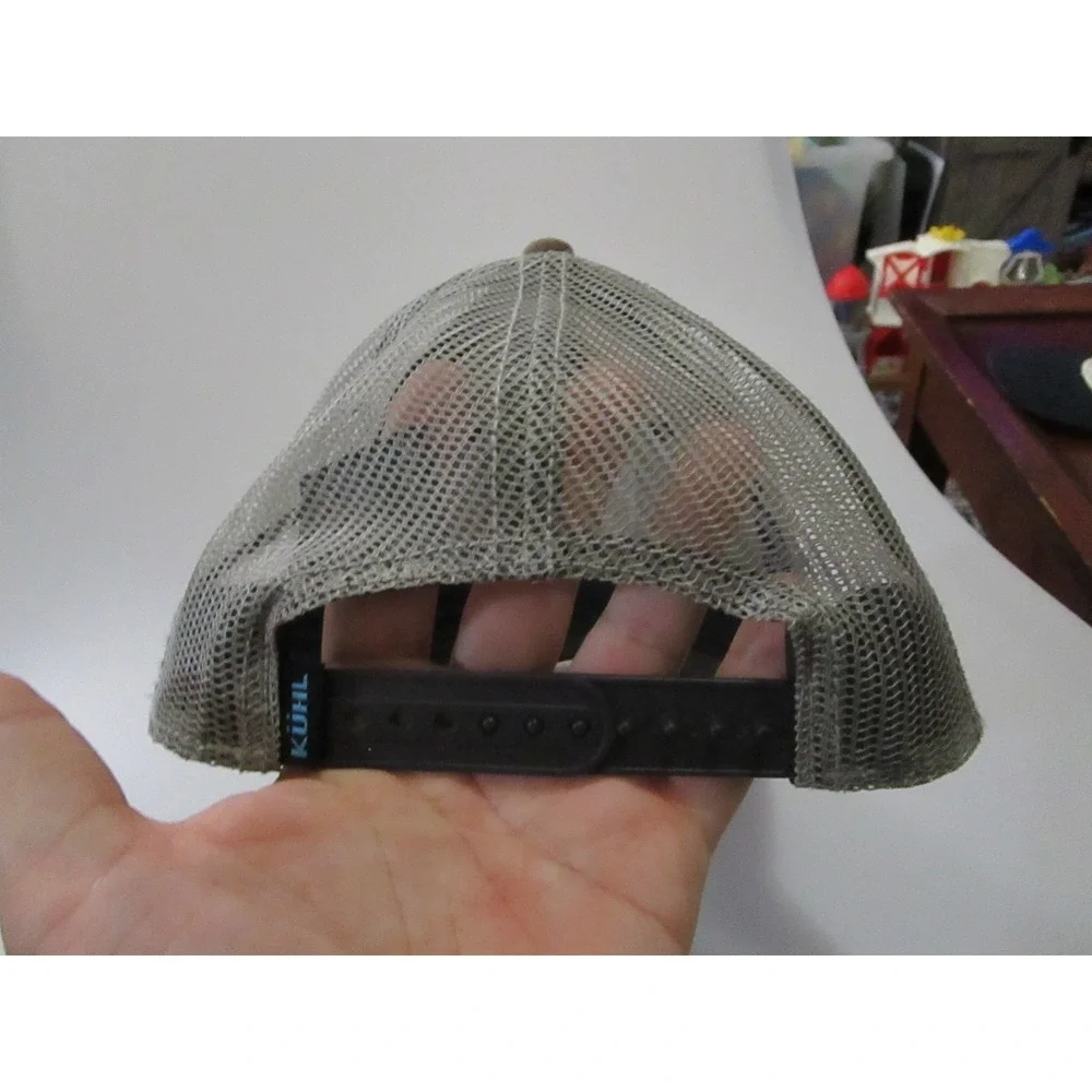 KÜHL Hat Cap‎ Snapback Brown Camo Mesh Trucker Mountain Patch